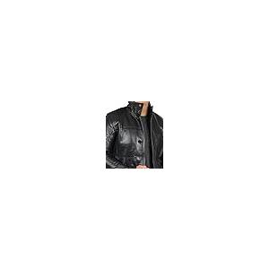 【並行輸入品】Blingsoul ブラックレザー カーコート   ブラウン100%本革コート メンズ US サイズ: X Large カラー:の画像