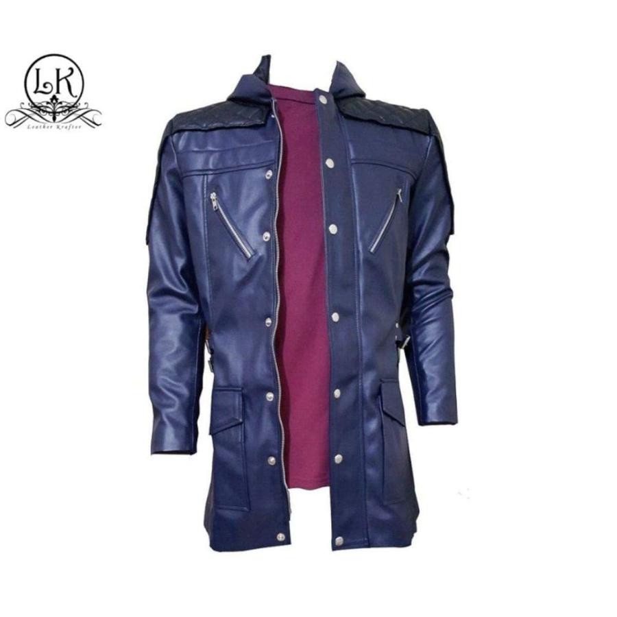 【並行輸入品】DMC 5 Ner o Faux Leather Jacket (M)の画像