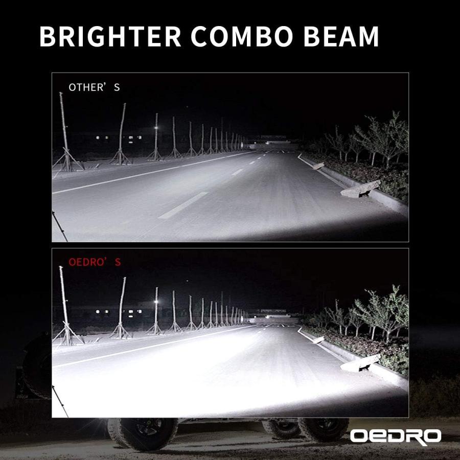 【並行輸入品】OEDRO 12 Inch 180W LED Light Bar Tri-Row Spot Flood Combo Driving Liの画像