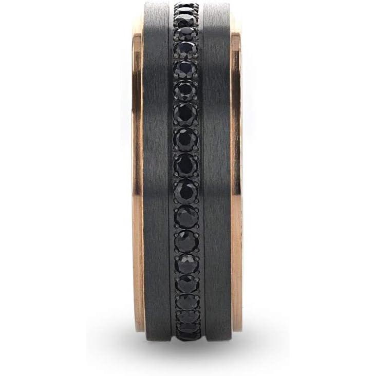 【並行輸入品】Thorsten Astro | Titanium Rings for Men | Lightweight Titanium | Comの画像