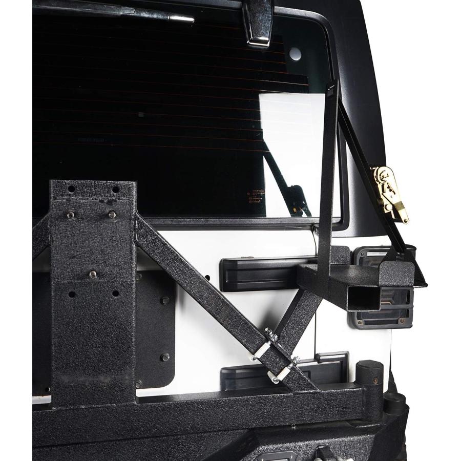 【並行輸入品】u-Box スペアタイヤ ジェリー缶マウント 5.3ガロン Jeep Wrangler JK \u0026 Unlimited 07-18用の画像