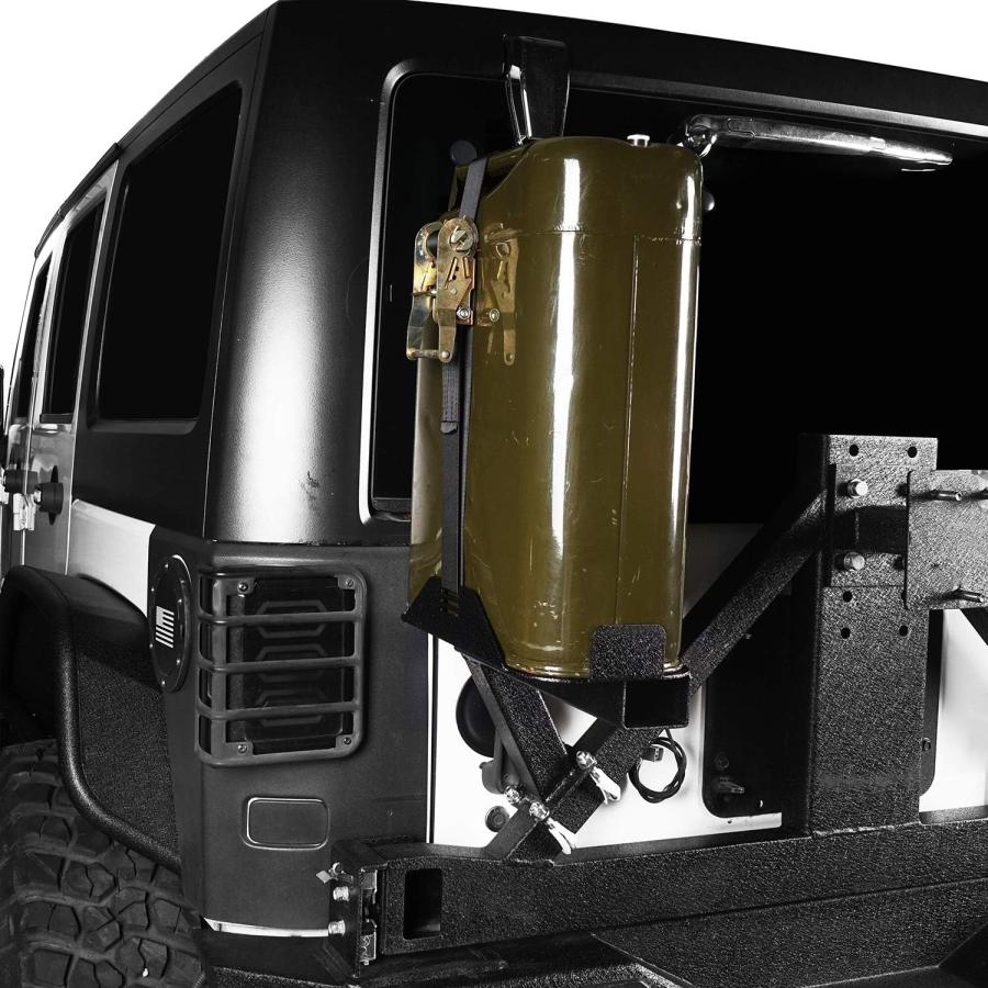 【並行輸入品】u-Box スペアタイヤ ジェリー缶マウント 5.3ガロン Jeep Wrangler JK \u0026 Unlimited 07-18用の画像