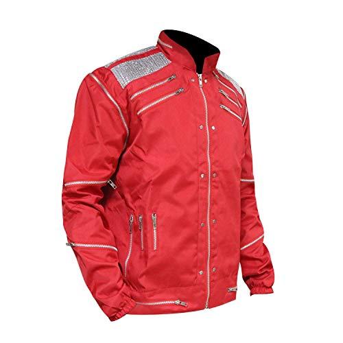 MJ Beat It レッドスリラー コーデュラジャケット XXS 3XL US サイズ: 40 カラー: レッド Leather 並行輸入品｜good-face｜05