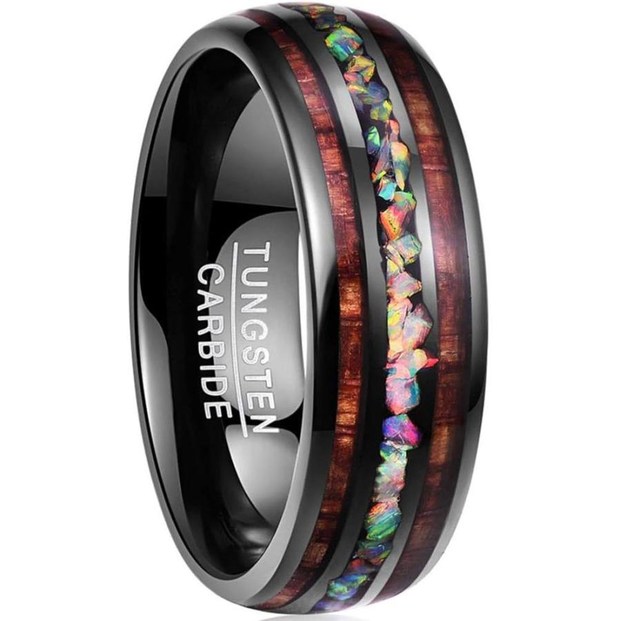 並行輸入品】NUNCAD 6mm/8mm ハンドメイド タングステン 結婚指輪 