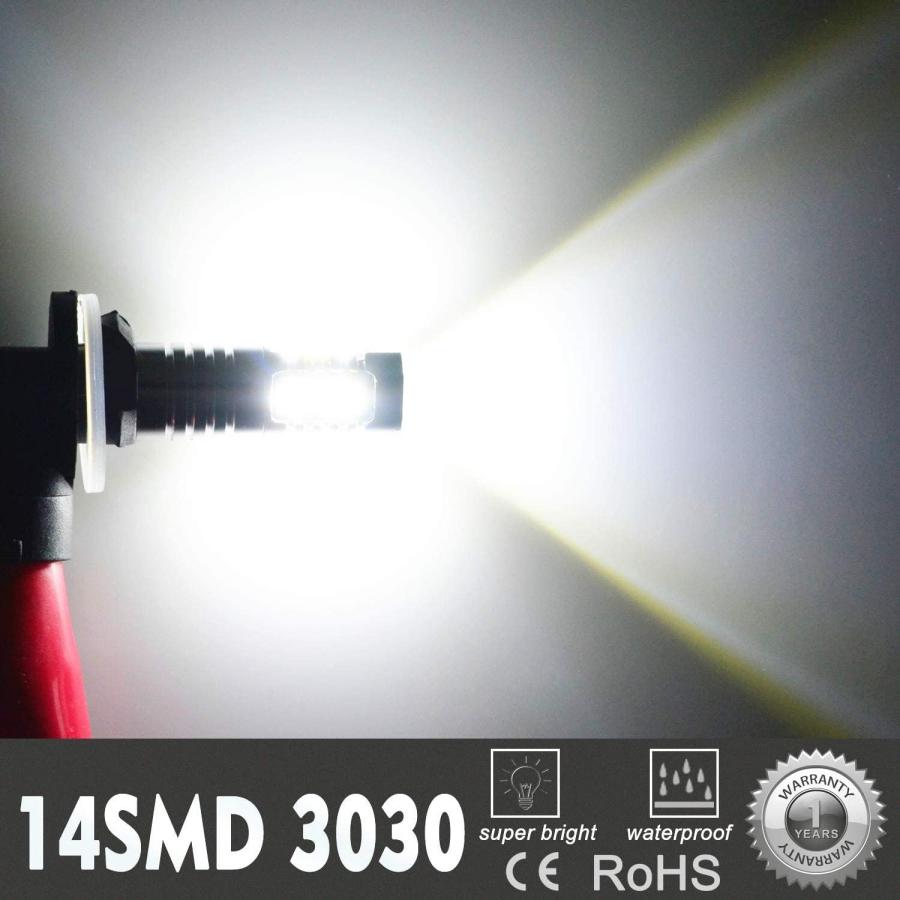 【並行輸入品】Alla Lighting 899 880 LED Fog Light Bulbs Xtreme Super Bright 892 88の画像