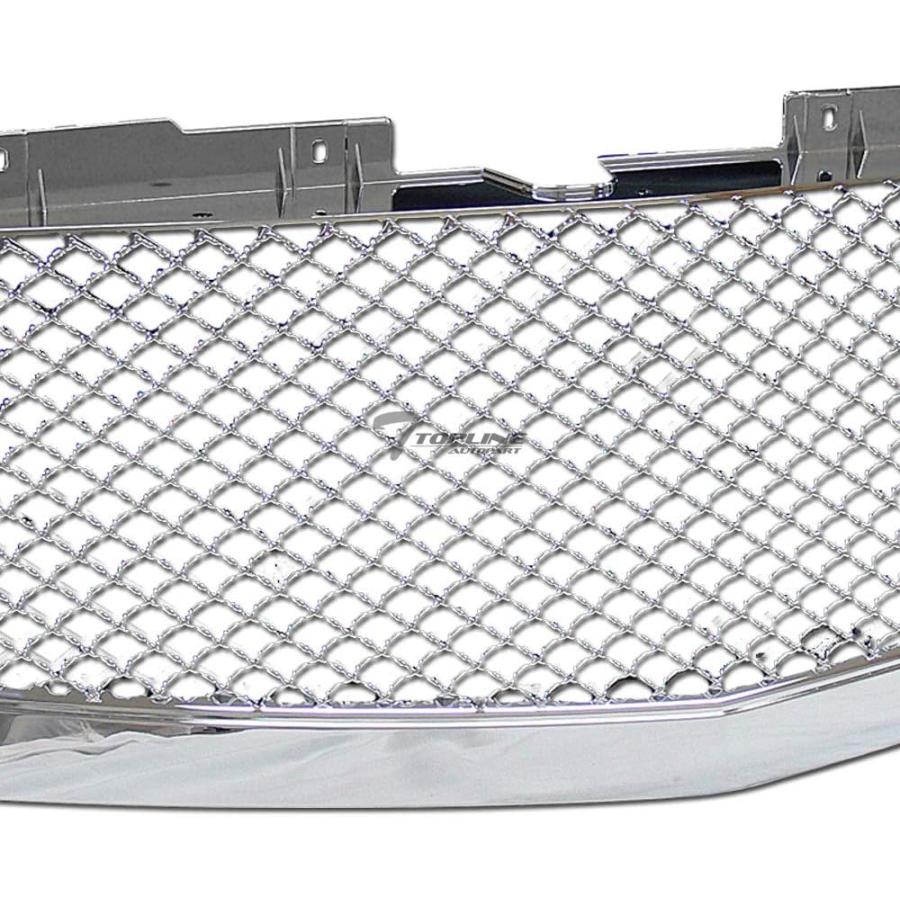 並行輸入品】クロムメッシュフロントフードバンパーグリルガードABS 07