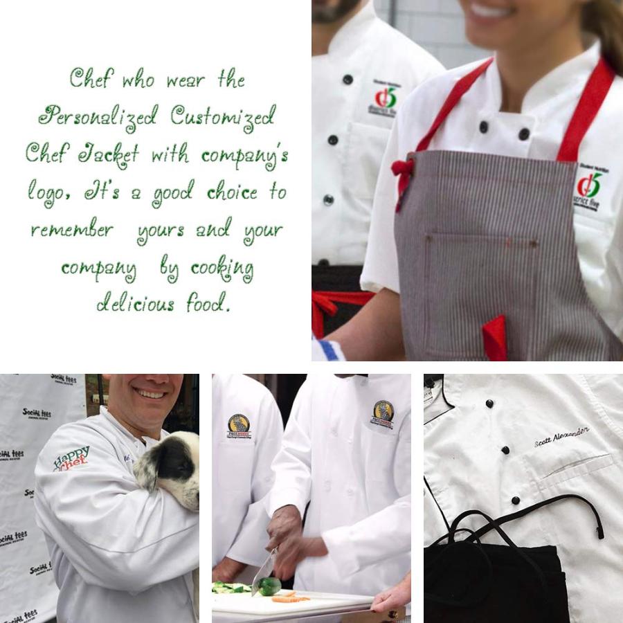 Personalized Customized Chef Jacket Hotel Kitchen Restaurant Che 並行輸入品｜good-face｜04