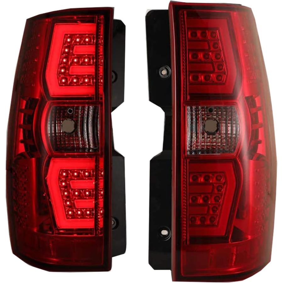 【並行輸入品】Winjet [2007-2013 Chevy Suburban Tahoe Yukon] LED シーケンシャル テールライト リアラの画像