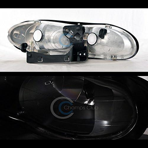 【並行輸入品】R\u0026L Racing Black Crystal Head Lights Factory Lamps Left + Right Pairの画像