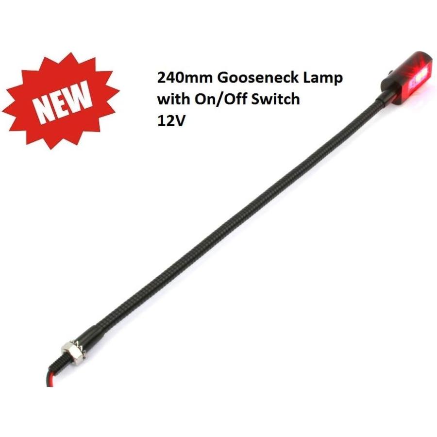 【並行輸入品】PilotLights Mini Gooseneck Panel Light with SWITCH  Map Light  Post_1