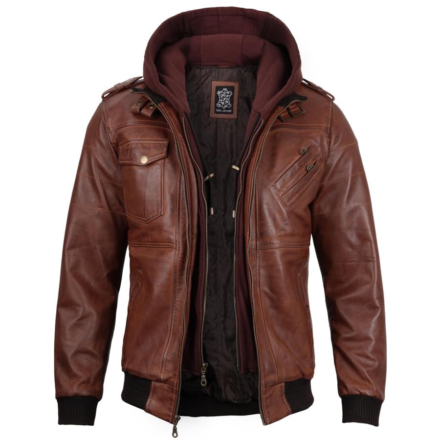 【並行輸入品】BlingSoul OUTERWEAR メンズ US サイズ: Large カラー: ブラウン Blingsoul Brown Bの画像