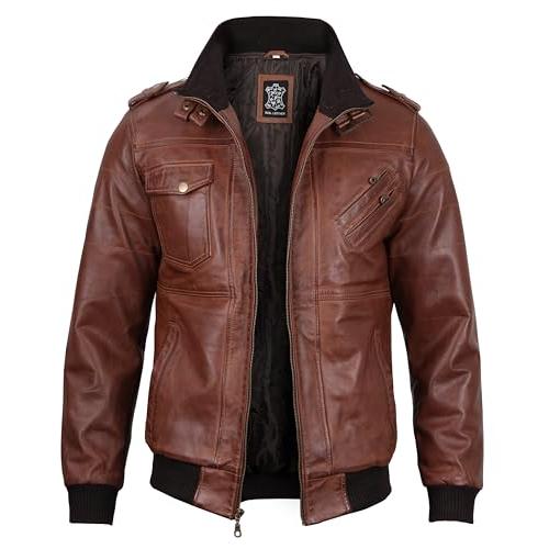 【並行輸入品】BlingSoul OUTERWEAR メンズ US サイズ: Large カラー: ブラウン Blingsoul Brown Bの画像