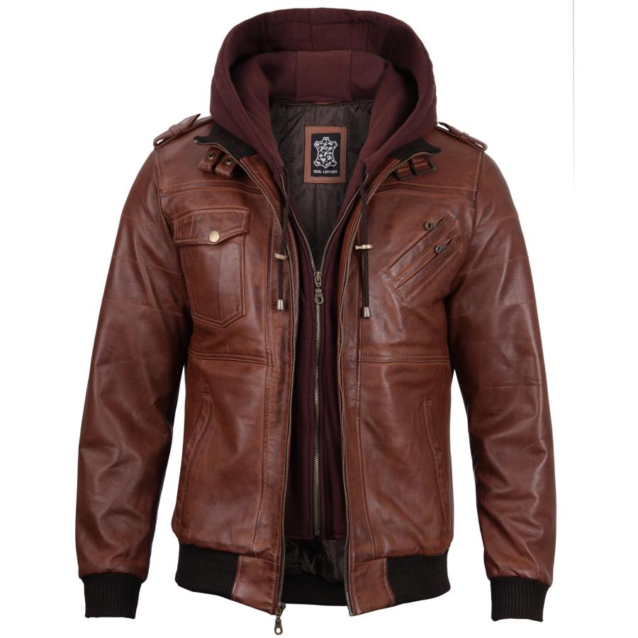 【並行輸入品】BlingSoul OUTERWEAR メンズ US サイズ: Large カラー: ブラウン Blingsoul Brown Bの画像