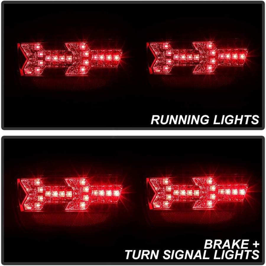 【並行輸入品】ACANII - For 2010-2013 Chevy Camaro Black Lumileds LED Tail Lights Bの画像