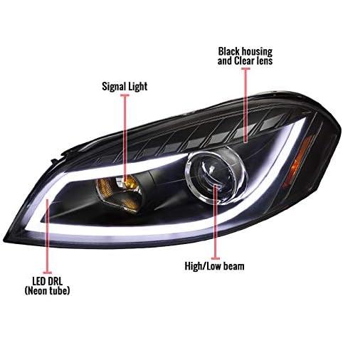【並行輸入品】Instyleparts ブラックベゼル LEDライトバー プロジェクターヘッドライト 06-13 シボレー インパラ　_1