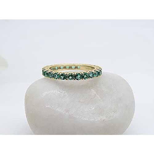 【並行輸入品】Dazzlingrock Collection (ダズリングロック コレクション) 14K ラウンド人工宝石 レディース エタニテの画像