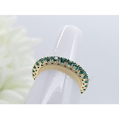 【並行輸入品】Dazzlingrock Collection (ダズリングロック コレクション) 14K ラウンド人工宝石 レディース エタニテの画像