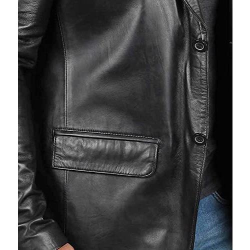 【並行輸入品】fjackets OUTERWEAR メンズ US サイズ: Small カラー: ブラック fjackets Leather Bの画像