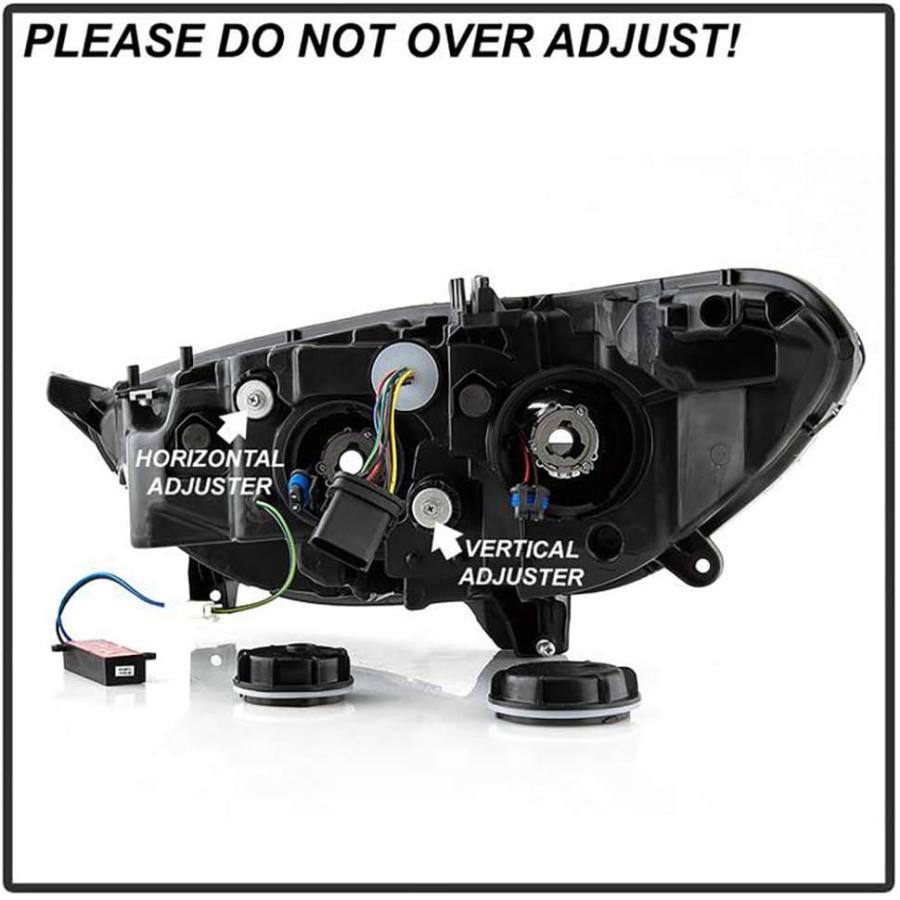 【並行輸入品】[2013-2016 Ford Fusion用] ブラックハウジング OLED ネオンチューブプロジェクター ヘッドライトヘッドランプアの画像