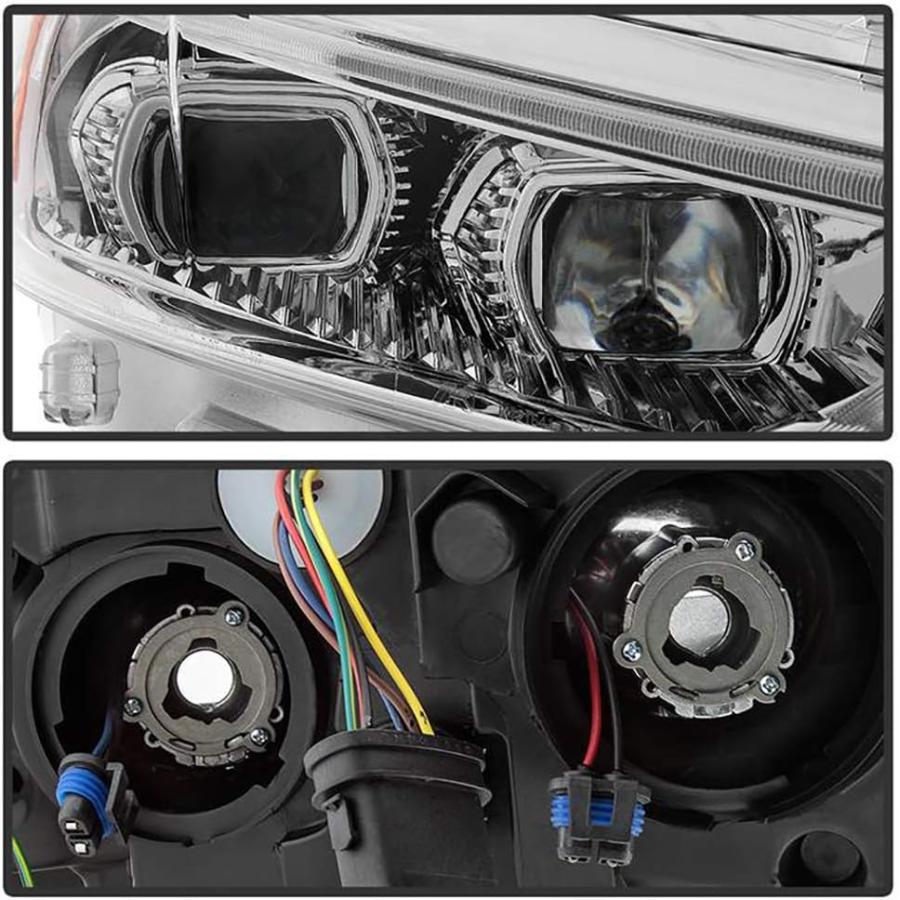 【並行輸入品】[2013-2016 Ford Fusion用] ブラックハウジング OLED ネオンチューブプロジェクター ヘッドライトヘッドランプアの画像