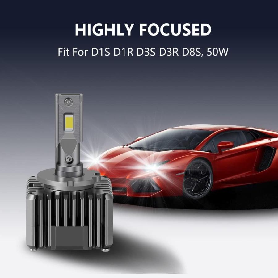 【並行輸入品】DZG D1S D1R D3S D3R D8S LED Headlight Bulbs 100W 12000 Lumens 6000K_6