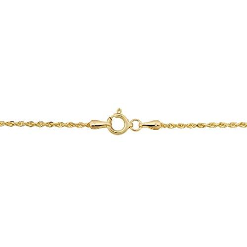【並行輸入品】Kooljewelry 14Kイエローゴールド 1.6mm ロープチェーンネックレス (14、16、18、20、22、24、30イの画像