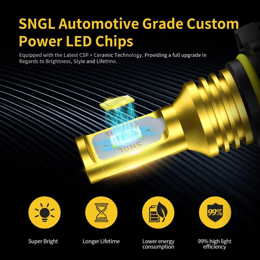 【並行輸入品】SNGL LEDフォグライトバルブバージョン(V1) PSX24W/2504 SMFCS1-PSX24WW　_2