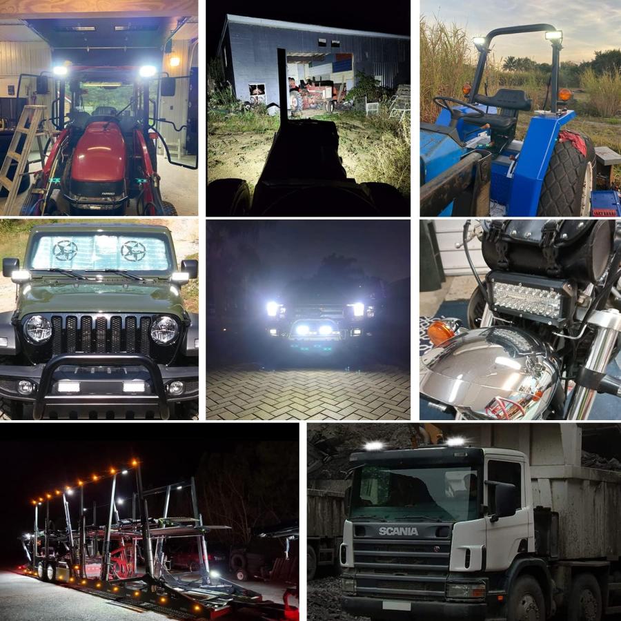 【並行輸入品】7 Inch Led Light Bar  4 x 240W 24000lm LED Spot Flood Off Road Lightの画像