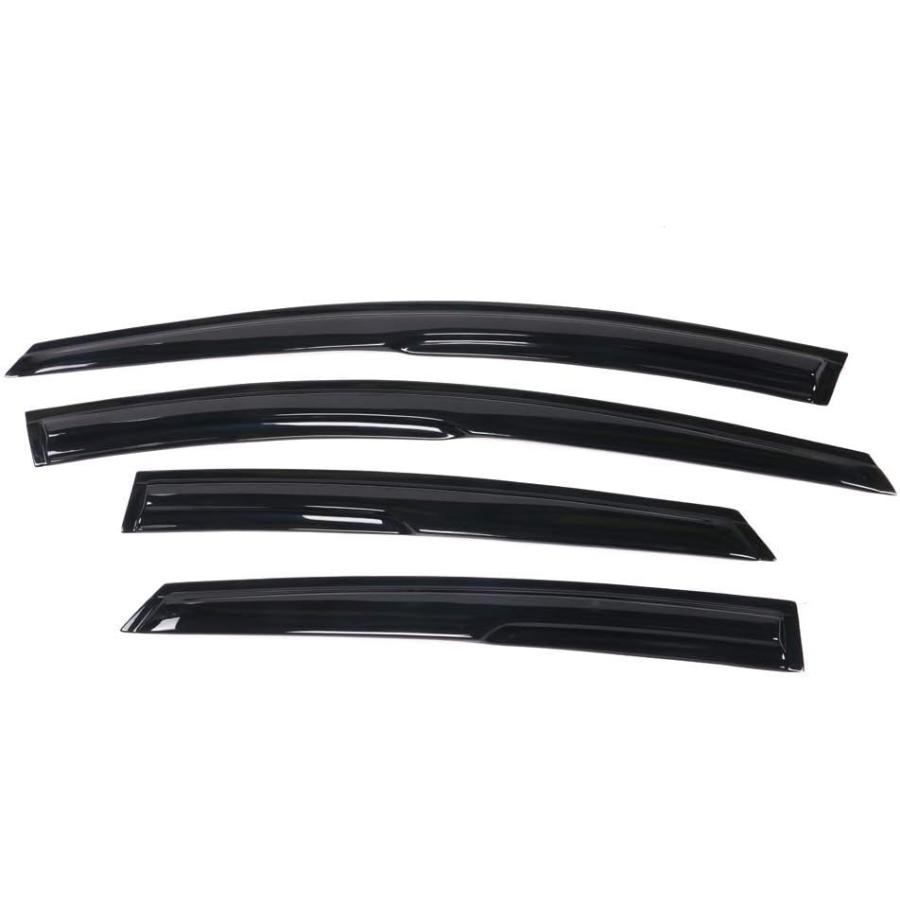 【並行輸入品】IKON MOTORSPORTS ウィンドウバイザー 2012-2018 フォード フォーカス アクリル スモークティント 日よけ 雨よ_1