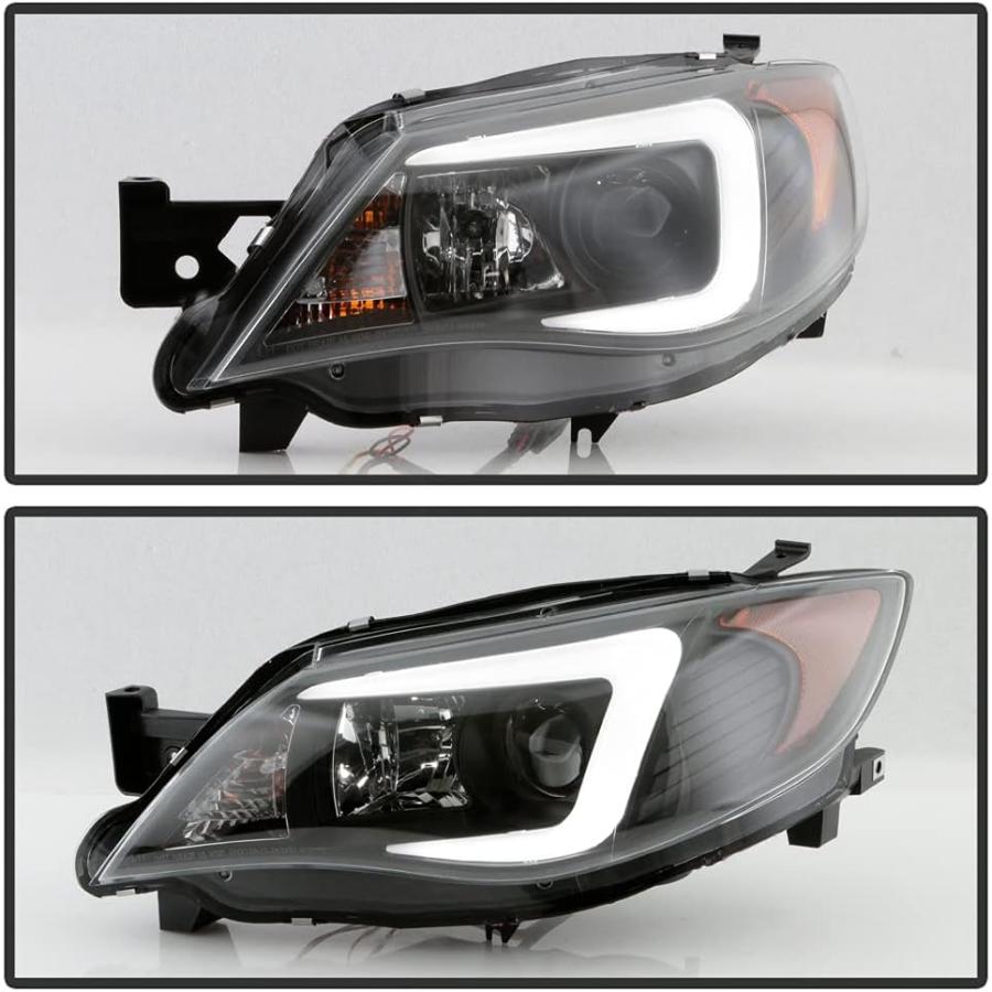 【並行輸入品】ACANII - [HIDモデル] 2008-2014 スバル インプレッサ WRX LEDライト チューブ ブラック ハウジング プロ_4