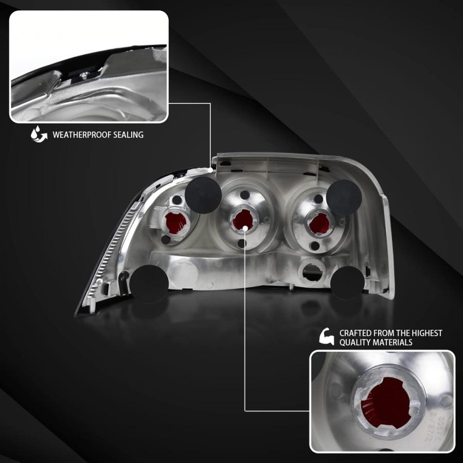 【並行輸入品】Autozensation フォード・マスタング用 ペア スモークレンズ テールライト パーキングブレーキランプ 左+右ペア　_3