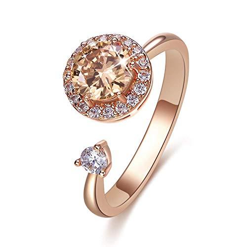 【並行輸入品】Fonsalette Fidget Ring Birthstone Rings for Women Thumb Rings Fi_1