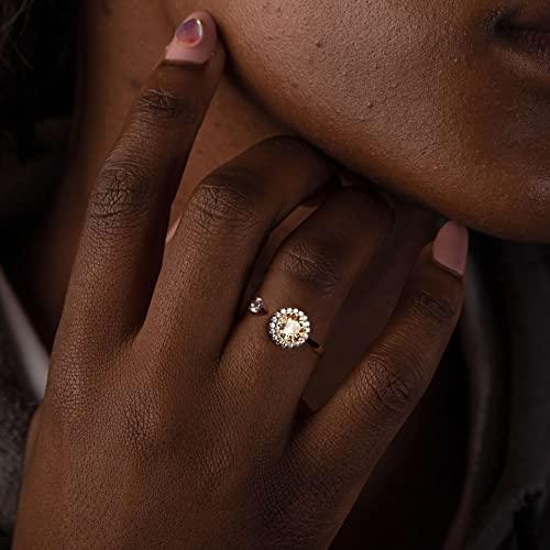 【並行輸入品】Fonsalette Fidget Ring Birthstone Rings for Women Thumb Rings Fi_7