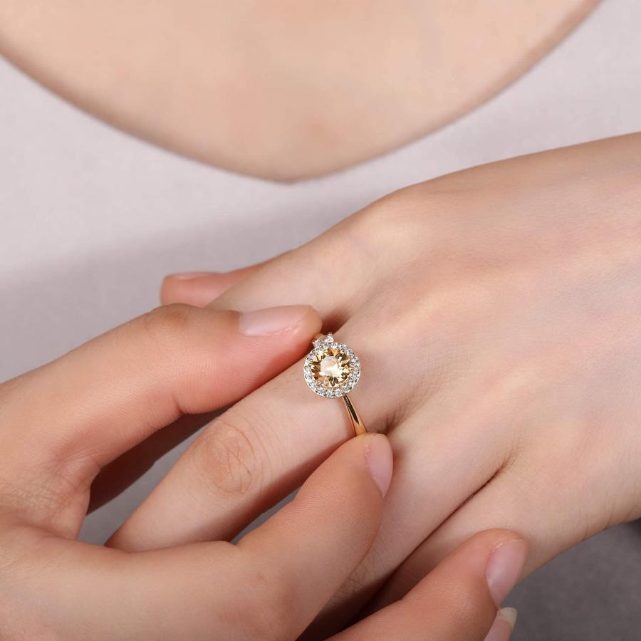 【並行輸入品】Fonsalette Fidget Ring Birthstone Rings for Women Thumb Rings Fi_9