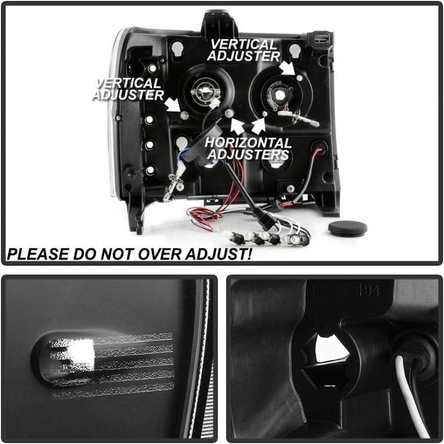 【並行輸入品】[For 2007-2013 GMC Sierra 1500 2500HD 3500HD Pickup Truck] All Black_1
