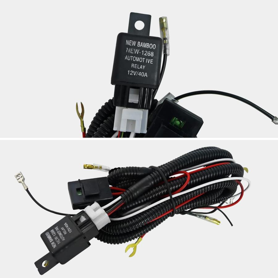 【並行輸入品】AUTOZENSATION オフロード作業フォグライト昼間ランニングライト+配線ハーネス+スイッチ+リレーに対応　_1