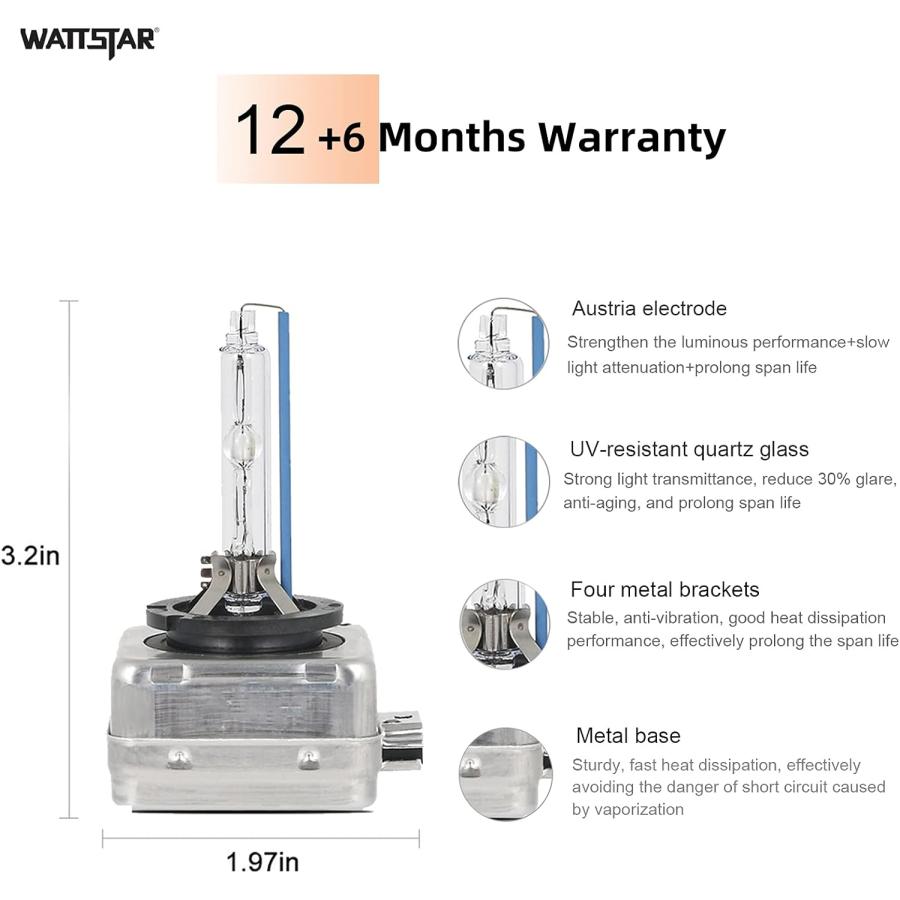 【並行輸入品】D3S Xenon Hid Headlight Bulbs  6000K Pure White  35W  OEM Quality Hiの画像