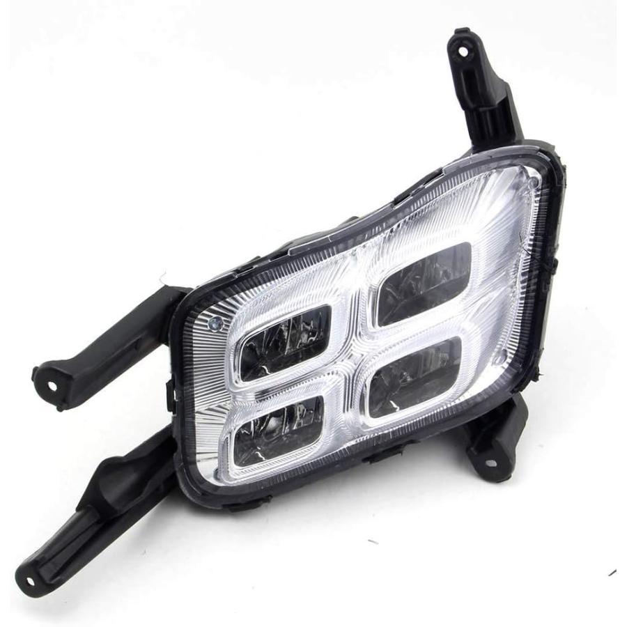【並行輸入品】Dreamseek White LED Front Bumper DRL for Kia Optima K5 2014 2015 Dayの画像