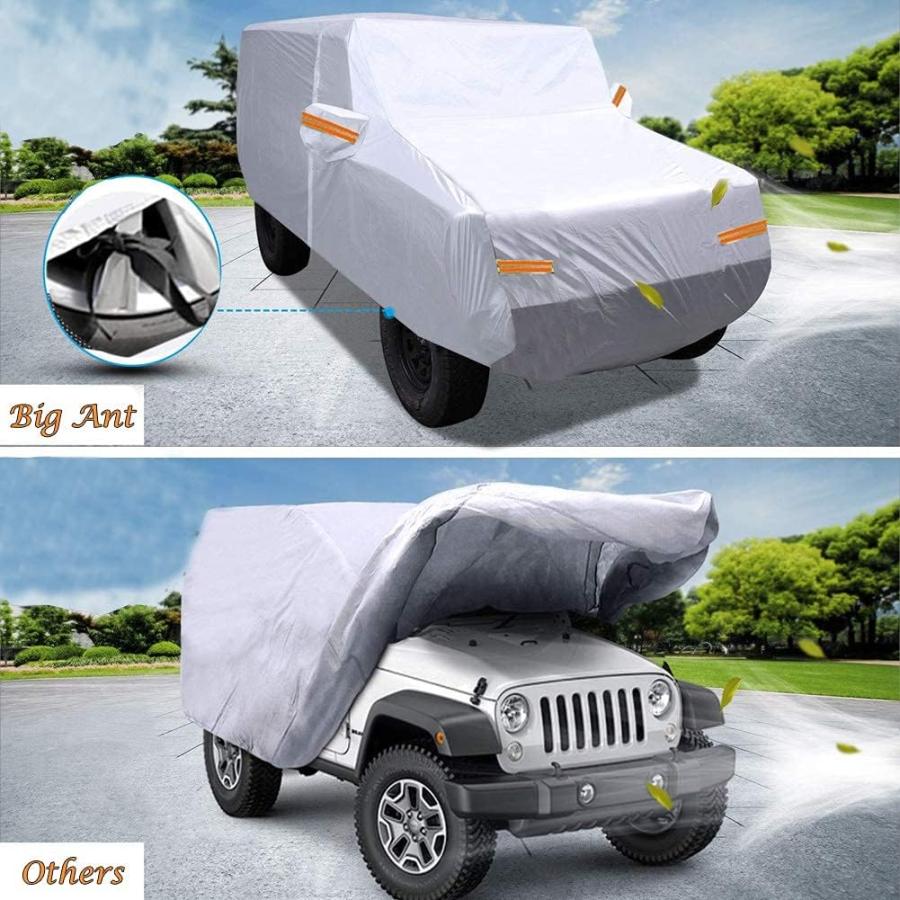 【並行輸入品】Big Ant カーカバー Jeep Wrangler 4ドア JK Unlimited Sport/Sahara/Rubicon専用_4