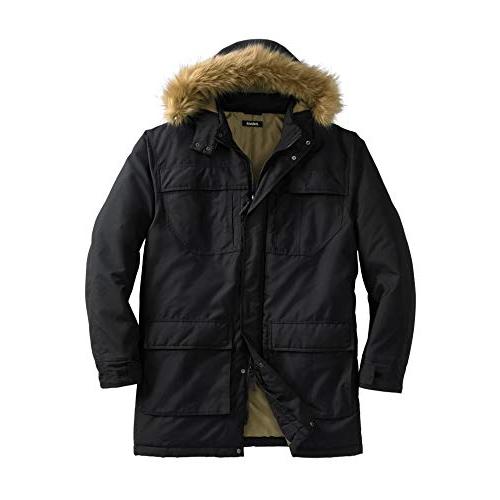【並行輸入品】KingSize メンズ ビッグ&トール アークティック シュノーケルパーカー コート US サイズ: 5X Large Bigの画像