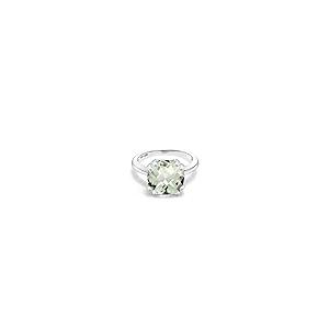 【並行輸入品】[Gem Stone King] 3.33カラット 天然 プラジオライト (グリーンアメジスト) 指輪 リング レディース シルバの画像