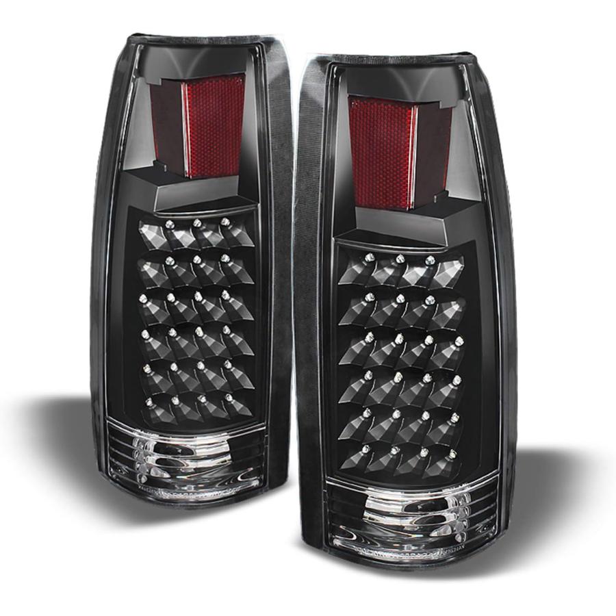 【並行輸入品】94-98 C/K 1500 2500 3500 タホ サバーバン ピックアップトラック ブラック ヘッドライト + コーナー + バン_3