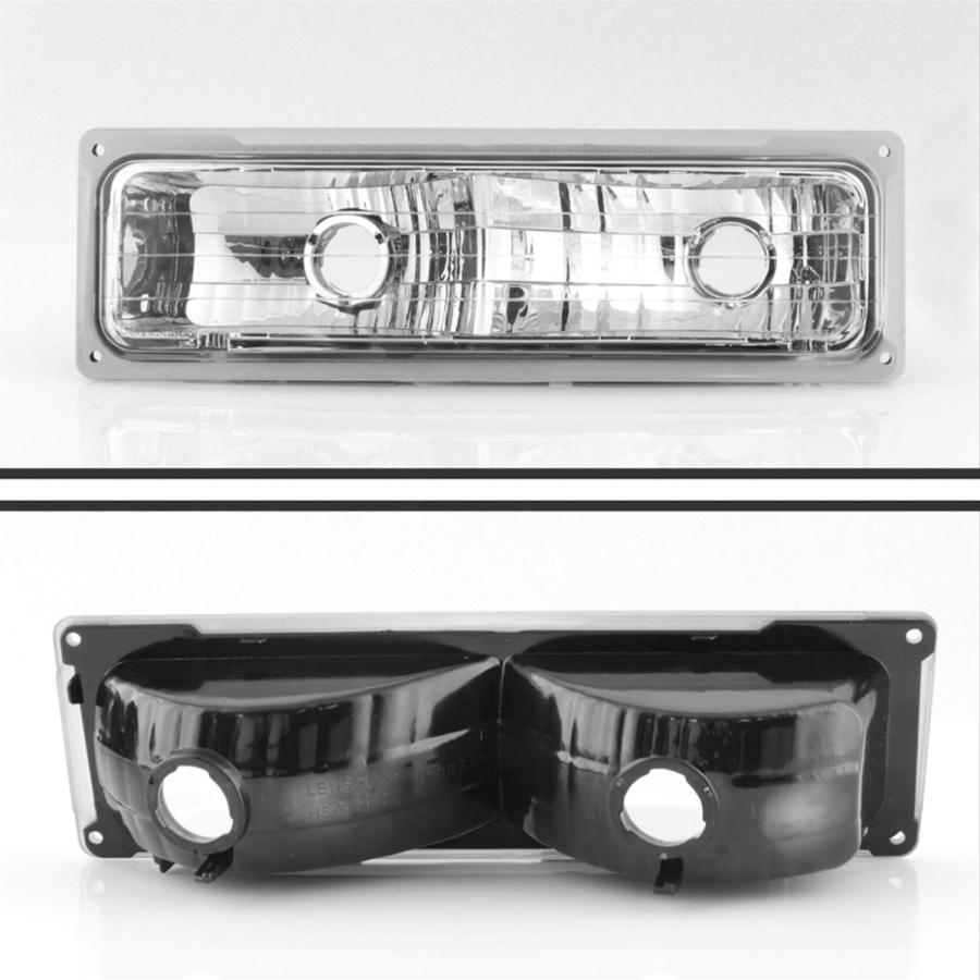 【並行輸入品】1994-1998 C/K 1500 2500 3500 タホ サバーバン クロームヘッドライト + コーナー + シグナルランプ +の画像