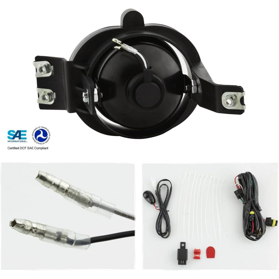 【並行輸入品】AKKON - 2007-2008 Dodge Ram 1500 2007-2009 Ram 2500/3500 ブラックヘッドライトの画像