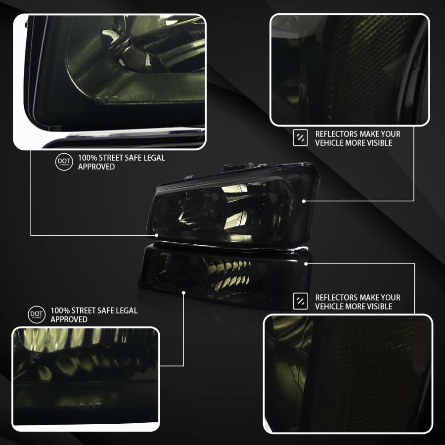 【並行輸入品】AUTOZENSATION Compatible with 2003-2007 Chevy Silverado 2003-2006 Chの画像
