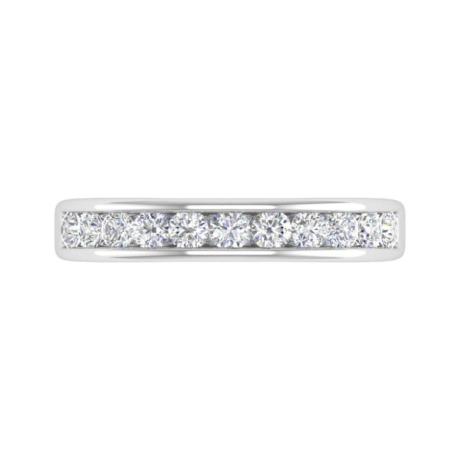 【並行輸入品】1/2カラット チャネルセット ダイヤモンド 結婚指輪 14Kゴールド 1/2 Carat Channel Set Diamondの画像