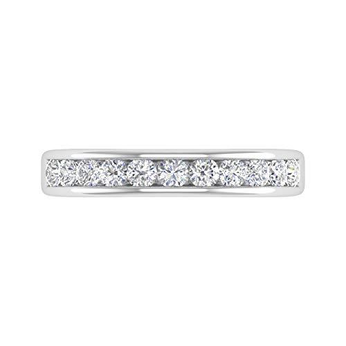 【並行輸入品】1/2カラット チャネルセット ダイヤモンド 結婚指輪 14Kゴールド 1/2 Carat Channel Set Diamondの画像