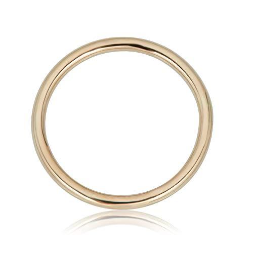 【並行輸入品】10K イエローゴールド プレーンバンドリング 赤ちゃんと子供用 AVORA 10K Yellow Gold Plain Bandの画像