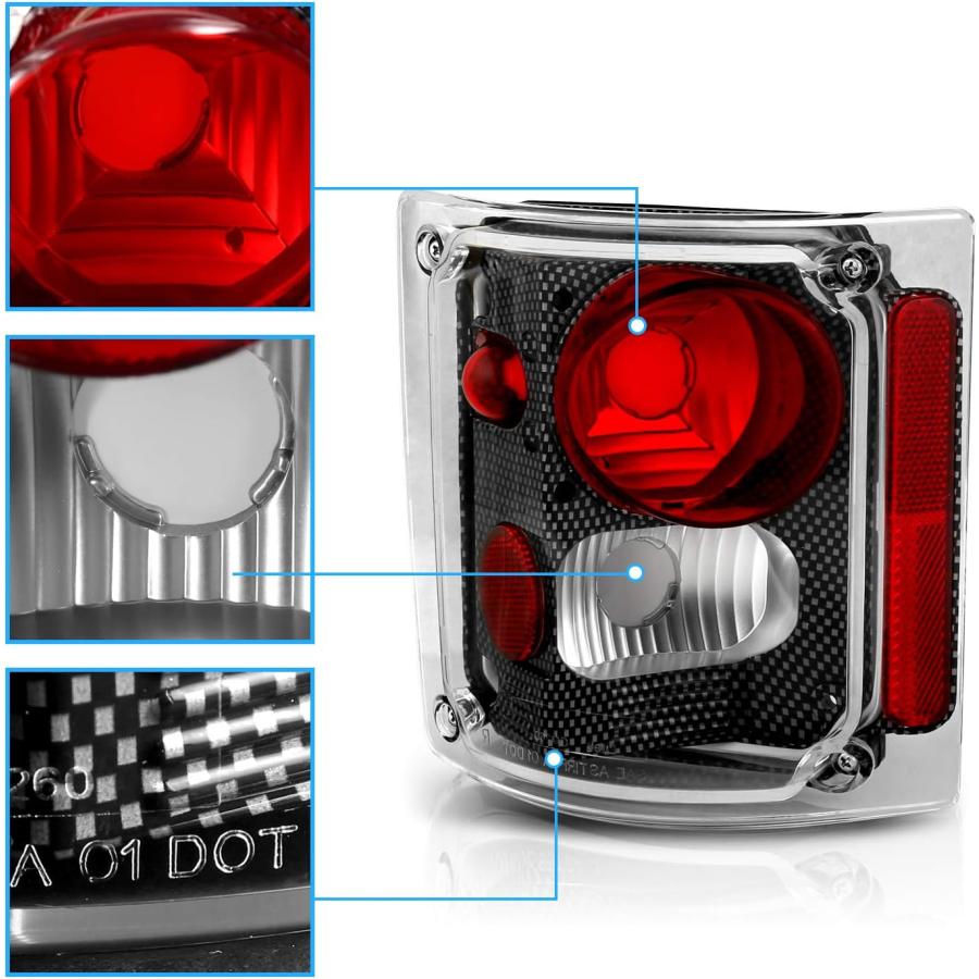 【並行輸入品】AmeriLite 交換用ブレーキテールライトセット シボレーGMCフルサイズ C/K 1500 2500 3500 助手席側 03-Cの画像