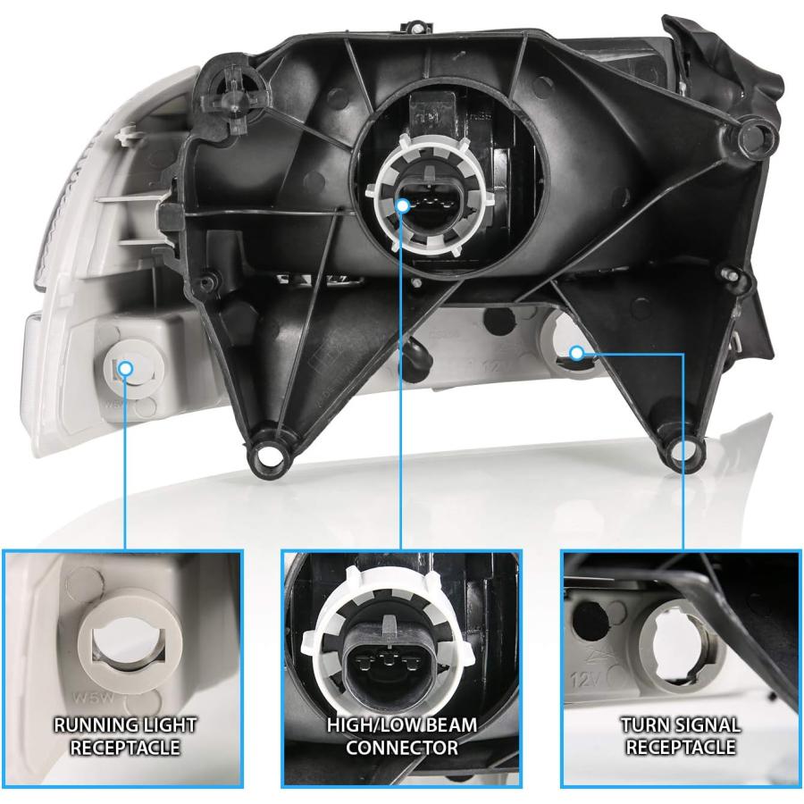 並行輸入品】AmeriLite Chrome Replacement Headlights Corner/Parking